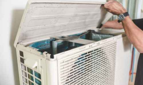 ac outdoor unit in sunlight